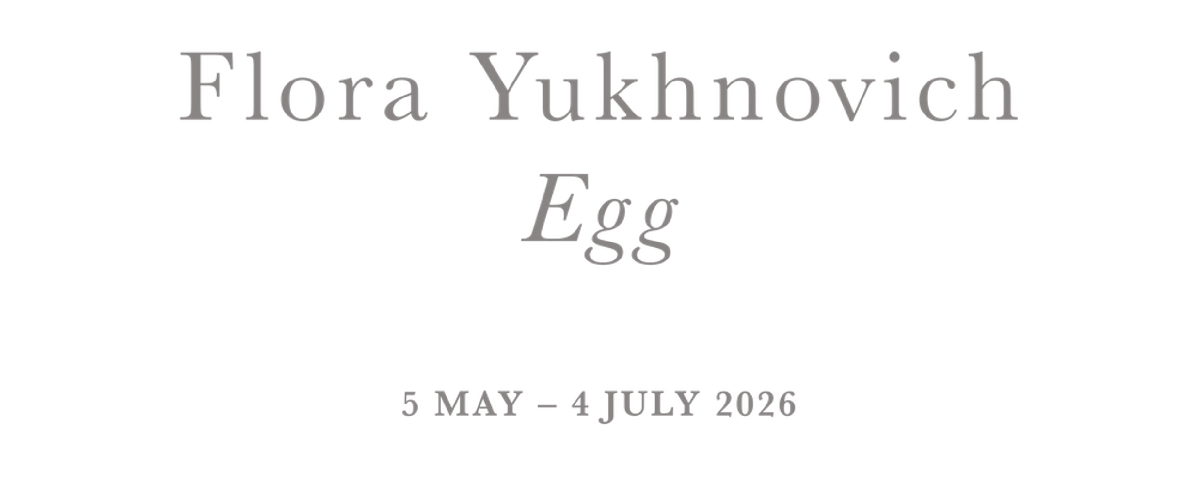Flora Yukhnovich: Egg