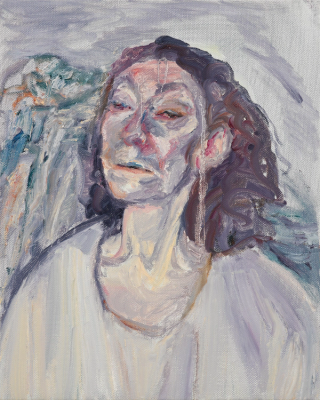 Study of Kate with a Mountain