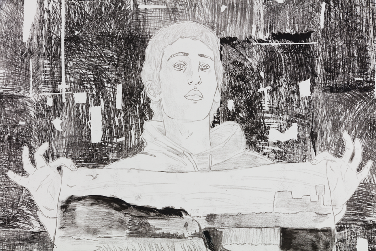 Conceptual Artist #1 (He exclusively mixes his paints with water from Niagara Falls)