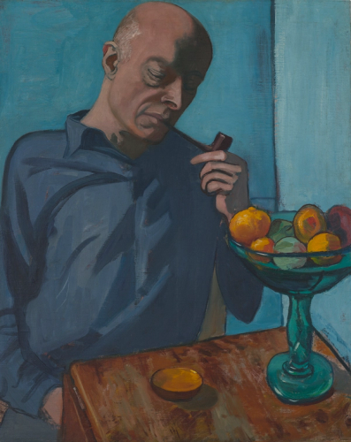 John with Bowl of Fruit