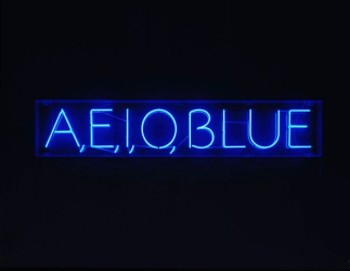 A, E, I, O, Blue