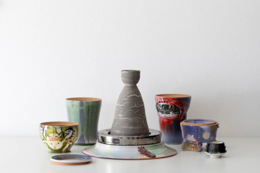 Christian Holstad Potter’s Field Flowers (Modular Vase), 2025 Glazed ceramic Variable dimensions