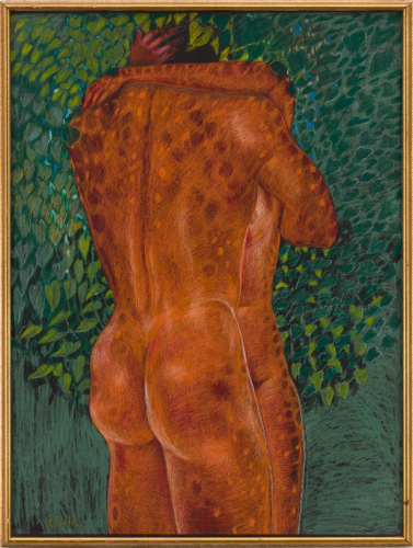 Nude Lovers Embracing