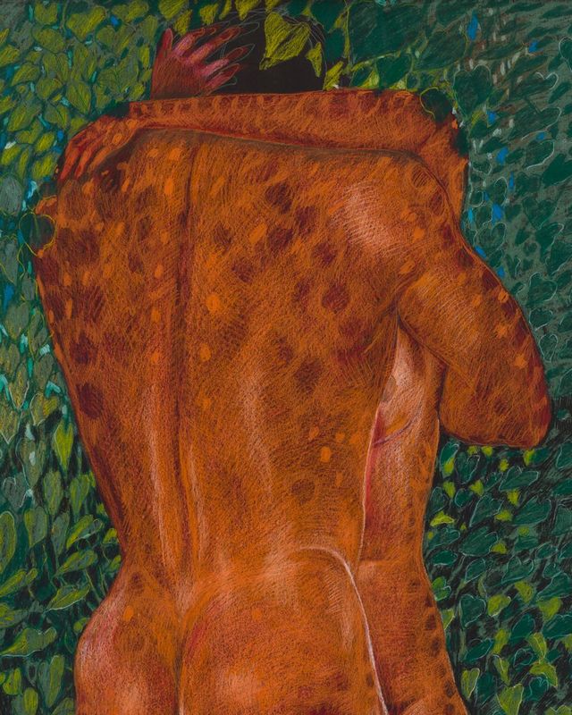 Nude Lovers Embracing