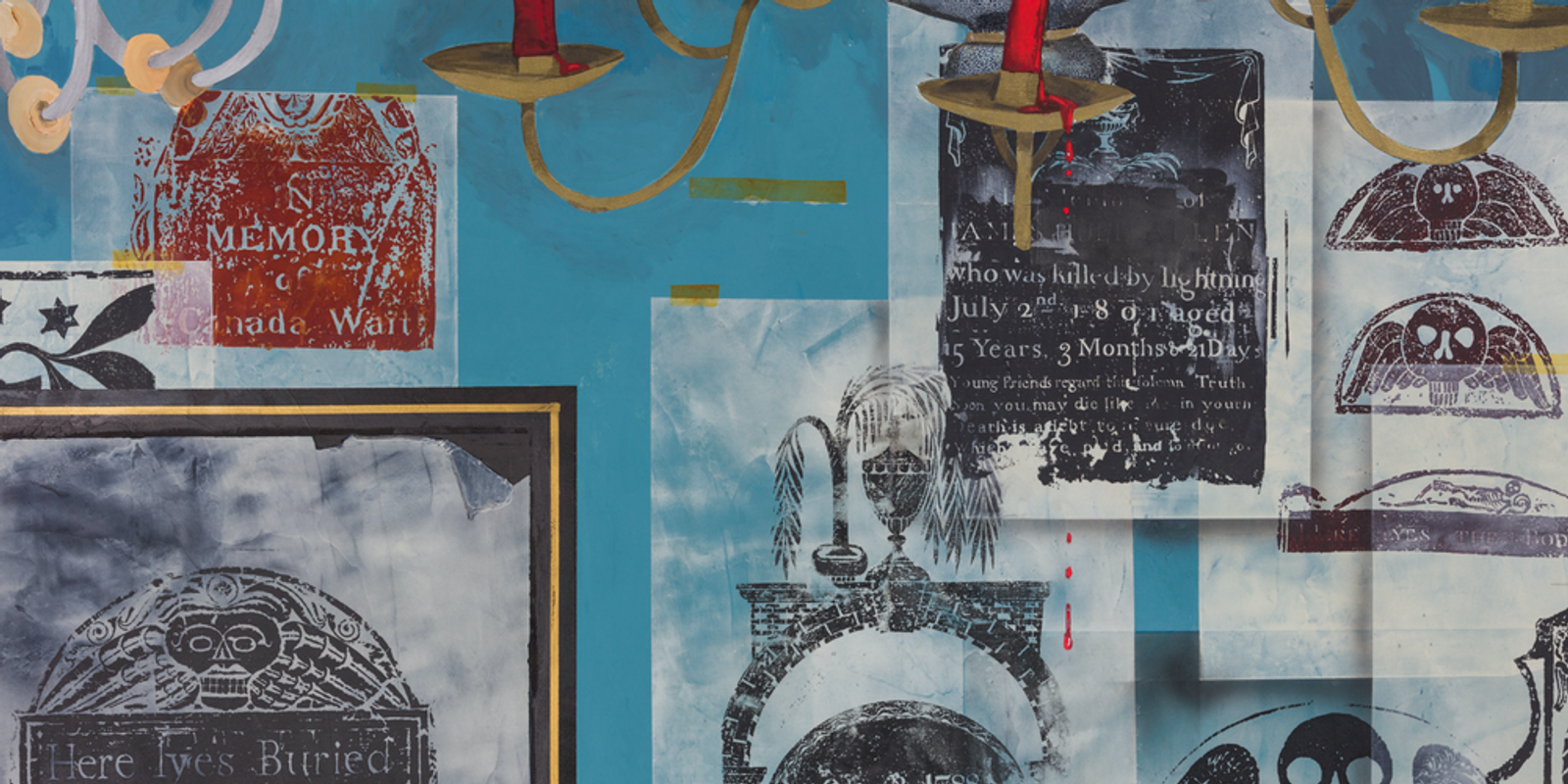 Conceptual Artist #6 (By combining different grave rubbings he invents lives that never existed)