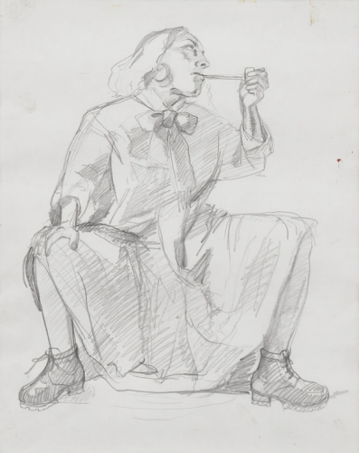 Study for the Artist in her Studio