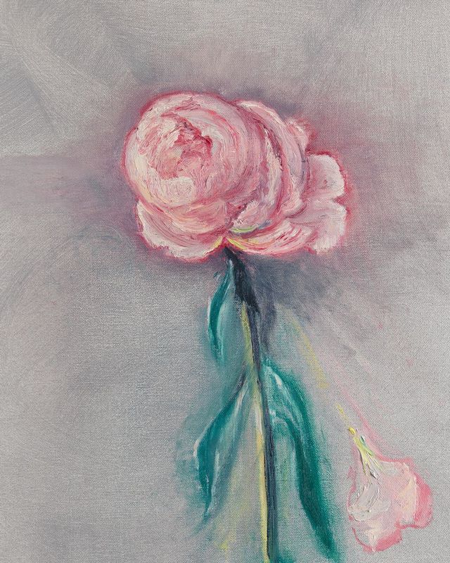 Peony Shedding its Petals