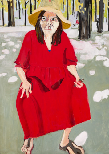Self-Portrait in a Straw Hat