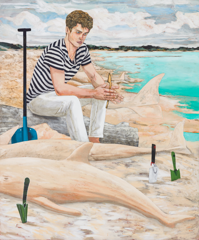 Conceptual Artist #10 (A sand sculptor and environmentalist, he exclusively carves scenes of mass ‘beachings’)