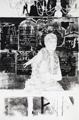 Conceptual Artist #6 (By combining different grave rubbings he invents lives that never existed)