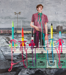 Conceptual Artist #9 (Performance based, his work is tied to the binds of gravity)