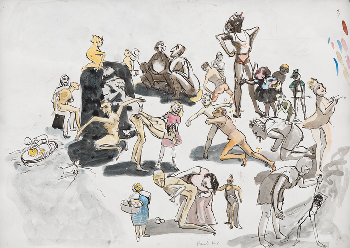  Chicken Men on the Beach at Estoril