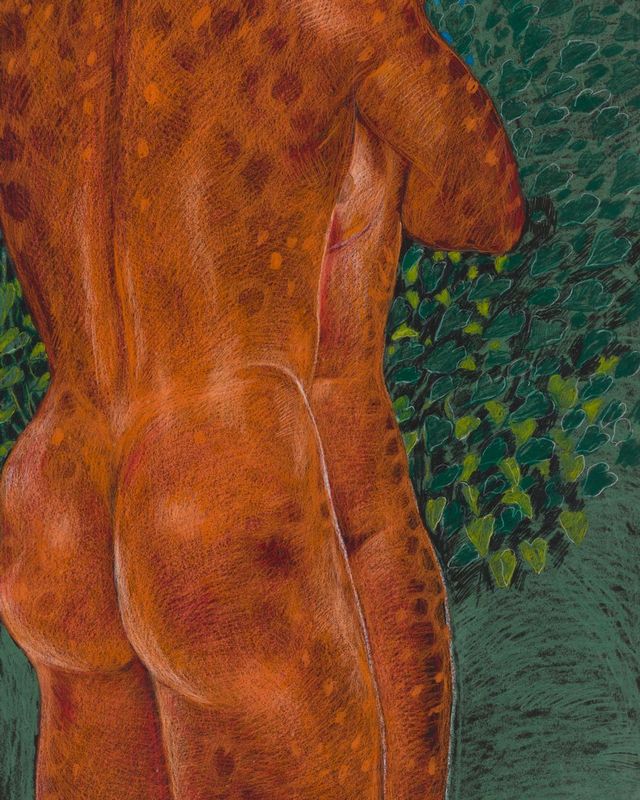 Nude Lovers Embracing