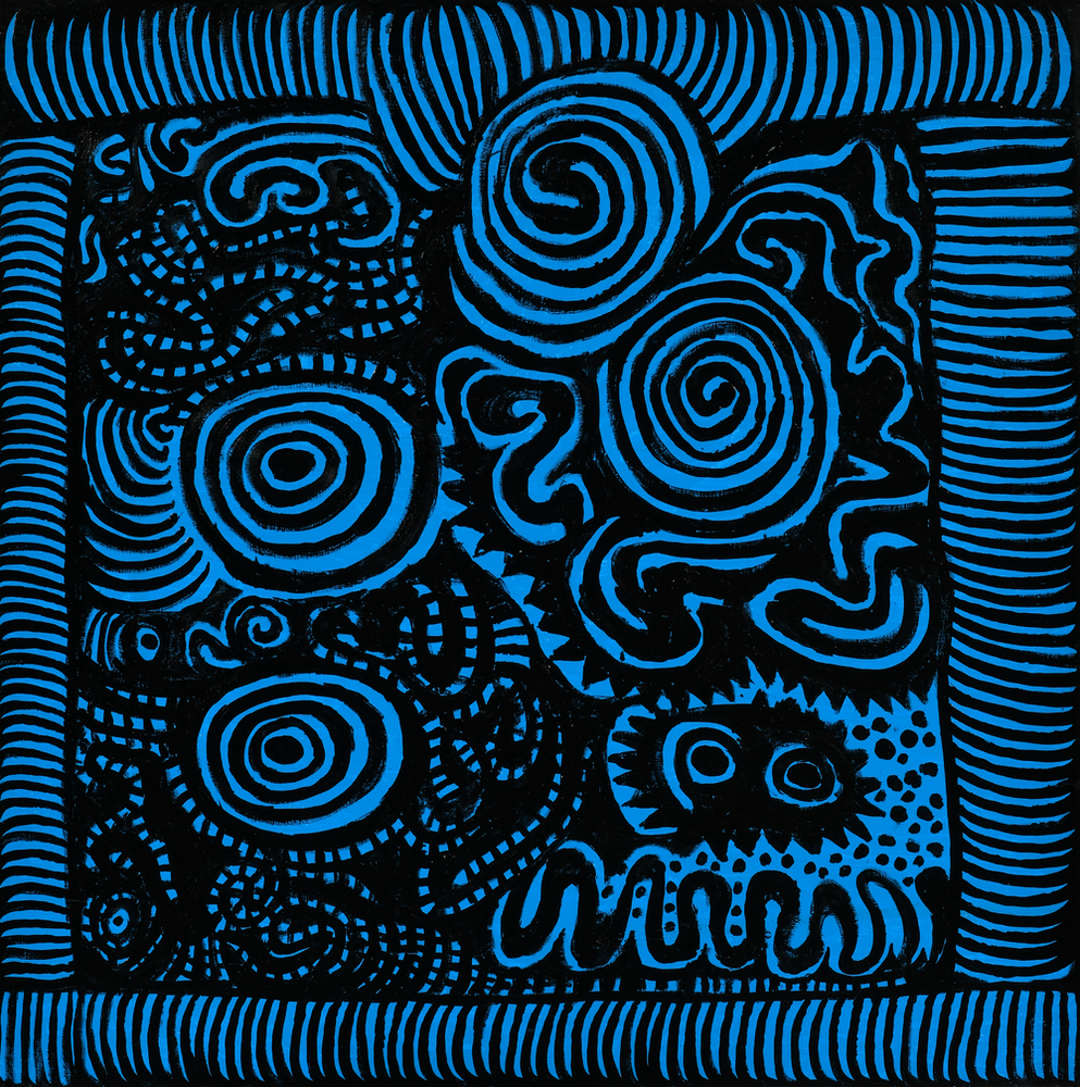 A Ring of White Clouds in the Sky