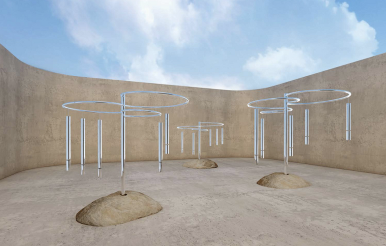 Slow Wave (5 note constellation, short chime)