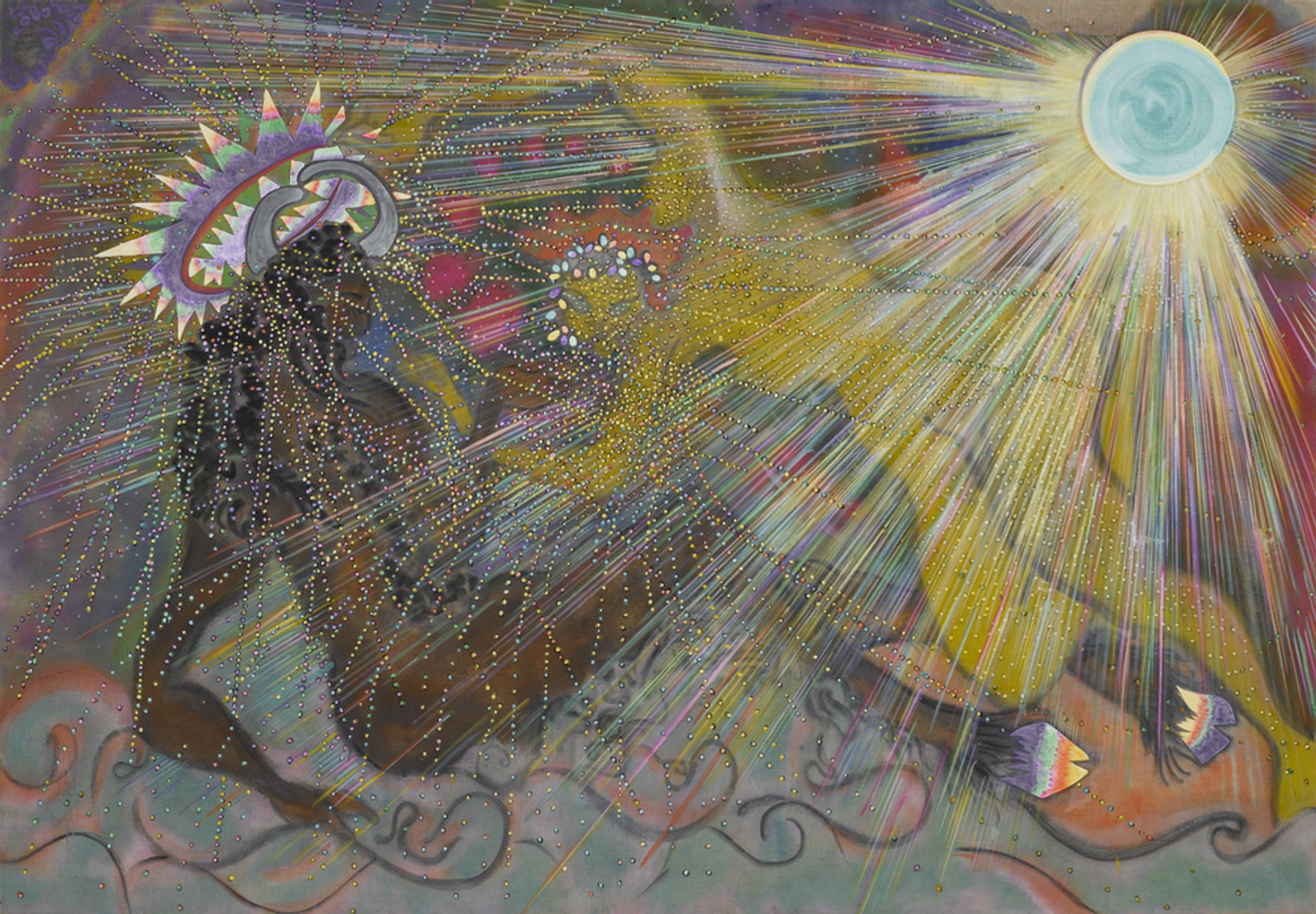 watched over by the wind, river meets forest in the light of the sun