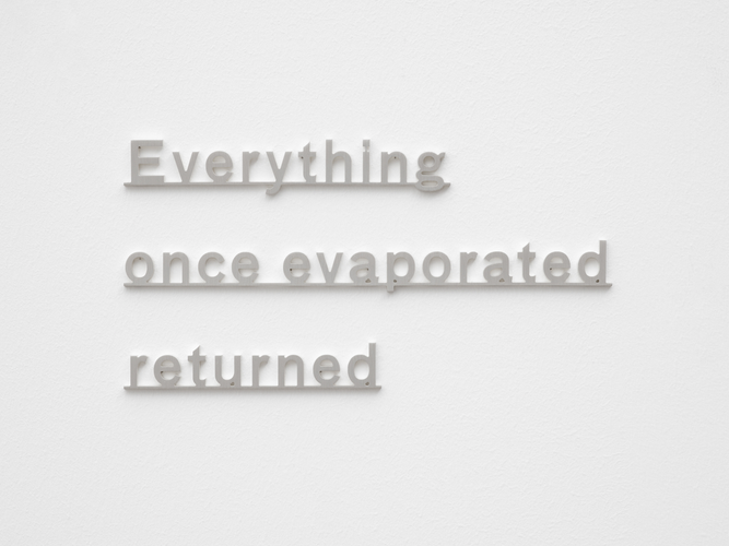 Ideas - (Everything once evaporated returned)