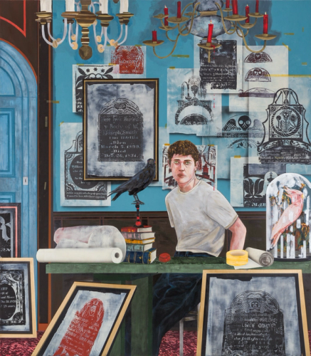 Conceptual Artist #6 (By combining different grave rubbings he invents lives that never existed)