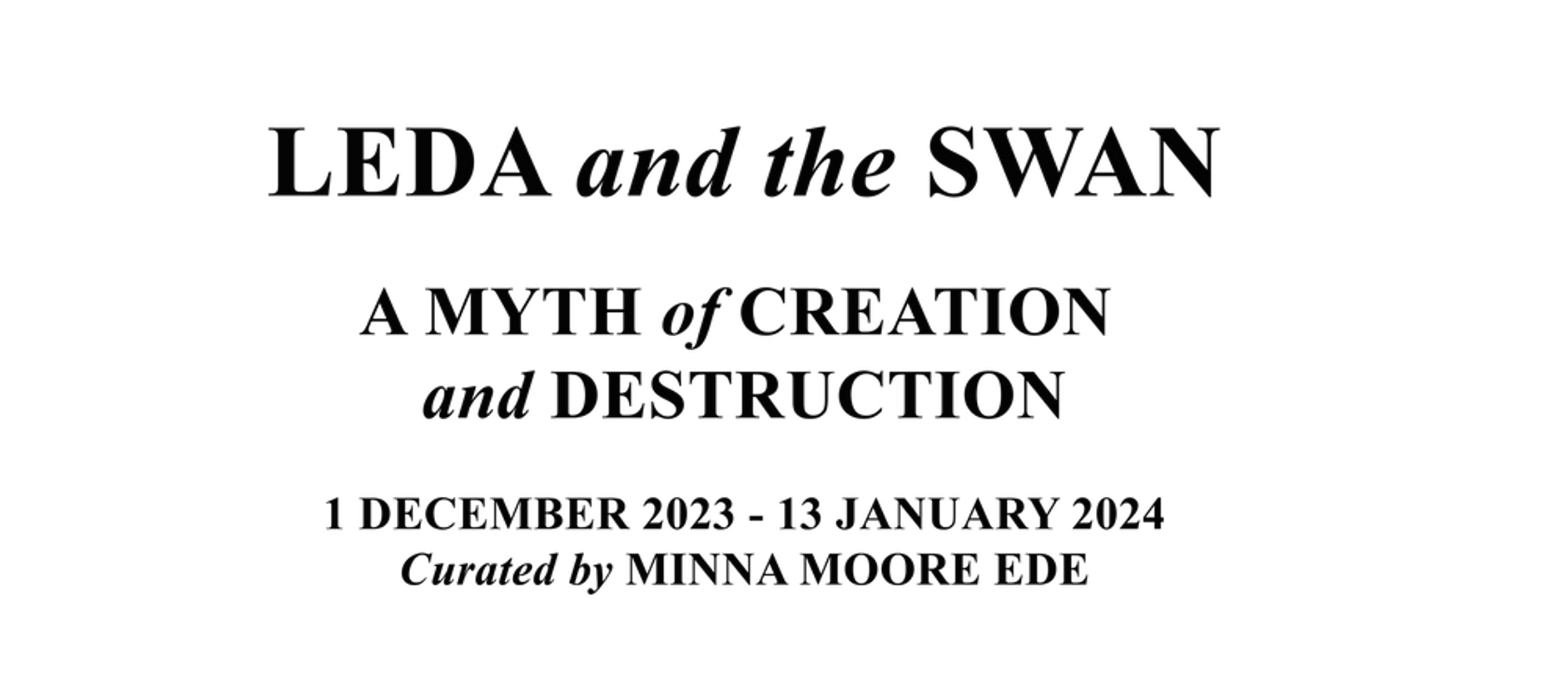 Leda and the Swan - Title