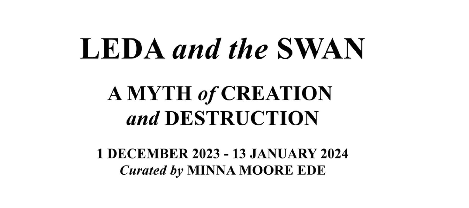 Leda and the Swan - Title
