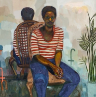 Sandy In a Stripped Shirt