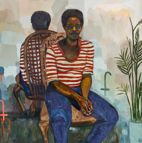 Sandy In a Stripped Shirt