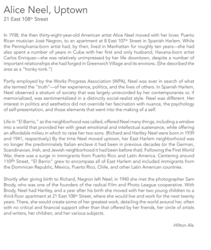 Alice Neel: Uptown