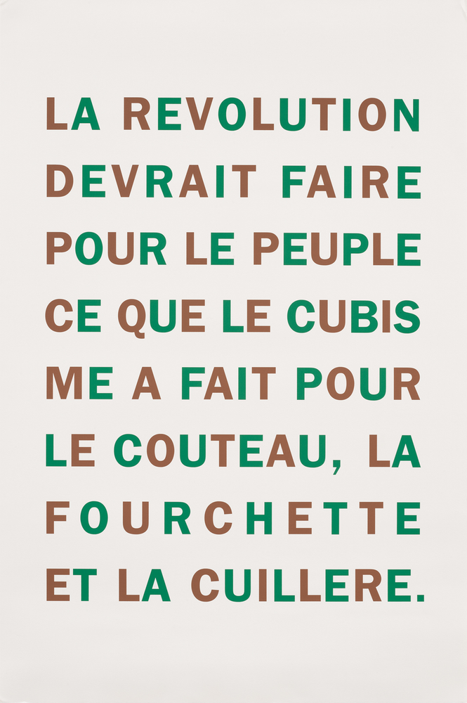 La Revolution Devrait Faire pour le Peuple