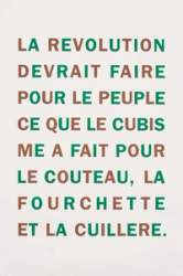 La Revolution Devrait Faire pour le Peuple