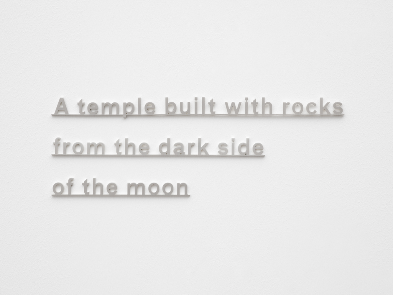 Ideas - (A temple built with rocks from the dark side of the moon)