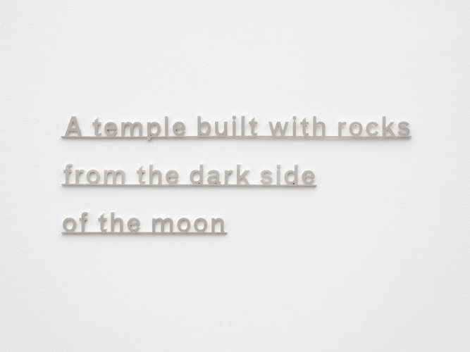 Ideas - (A temple built with rocks from the dark side of the moon)
