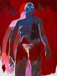 Burning woman (Middle Panel) 