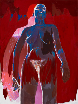 Burning woman (Middle Panel) 