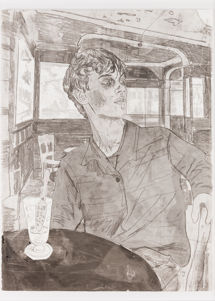 Absinthe drinker