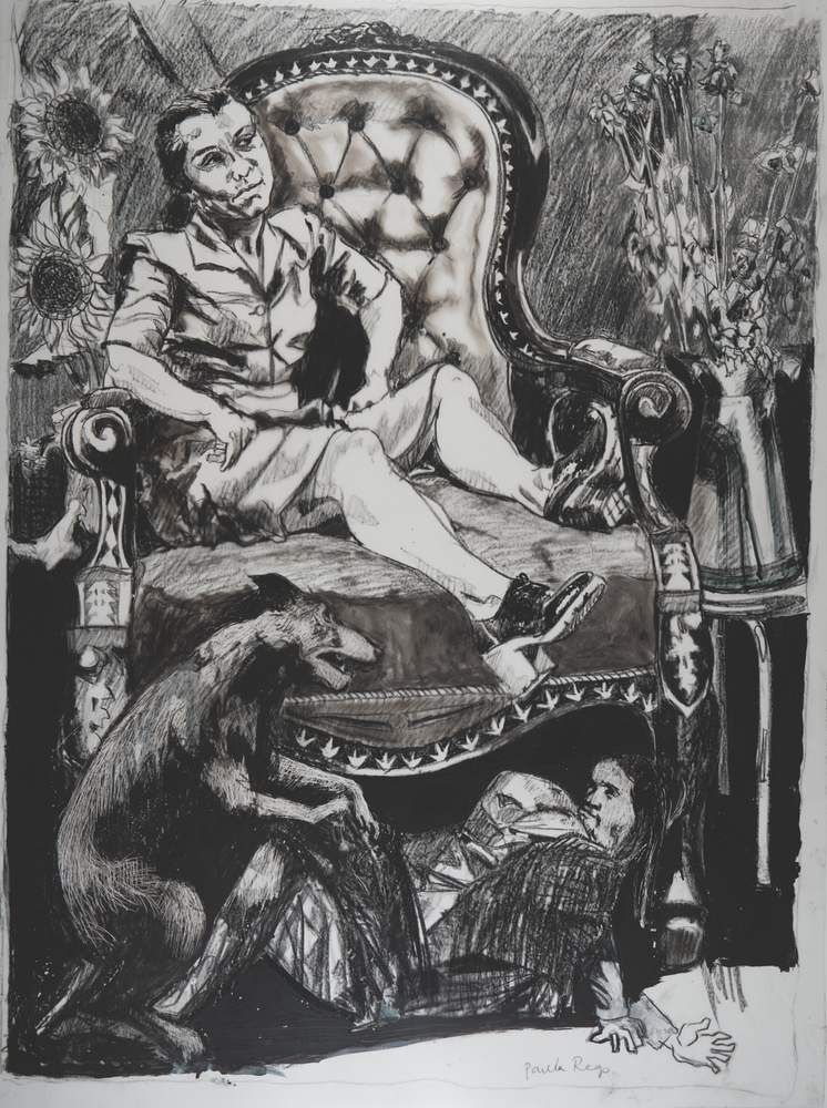 Girl on a Large Armchair