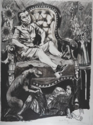 Girl on a Large Armchair