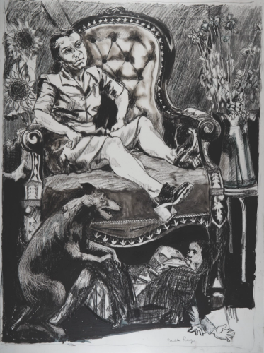 Girl on a Large Armchair