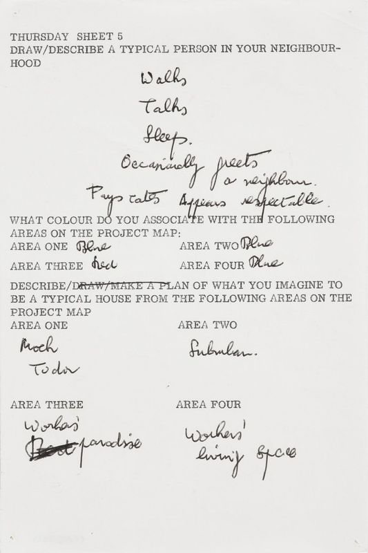 Response sheets