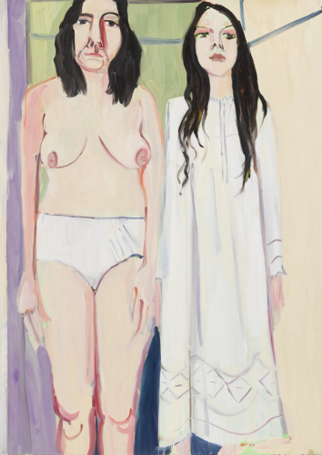 Self-Portrait with Esme in a Nightie