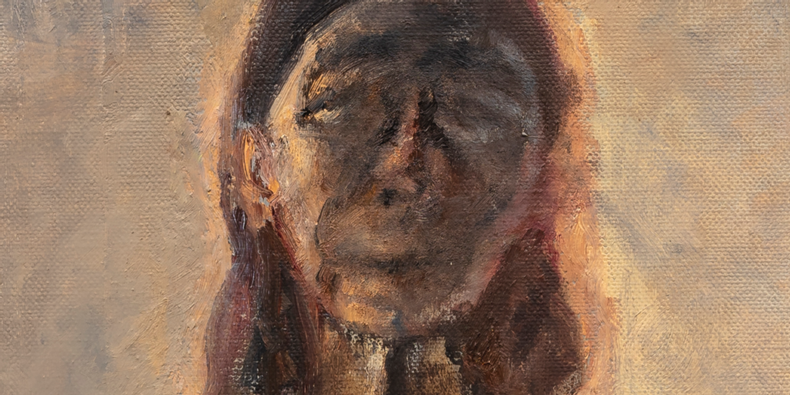 Self-Portrait in a Narrow Mirror