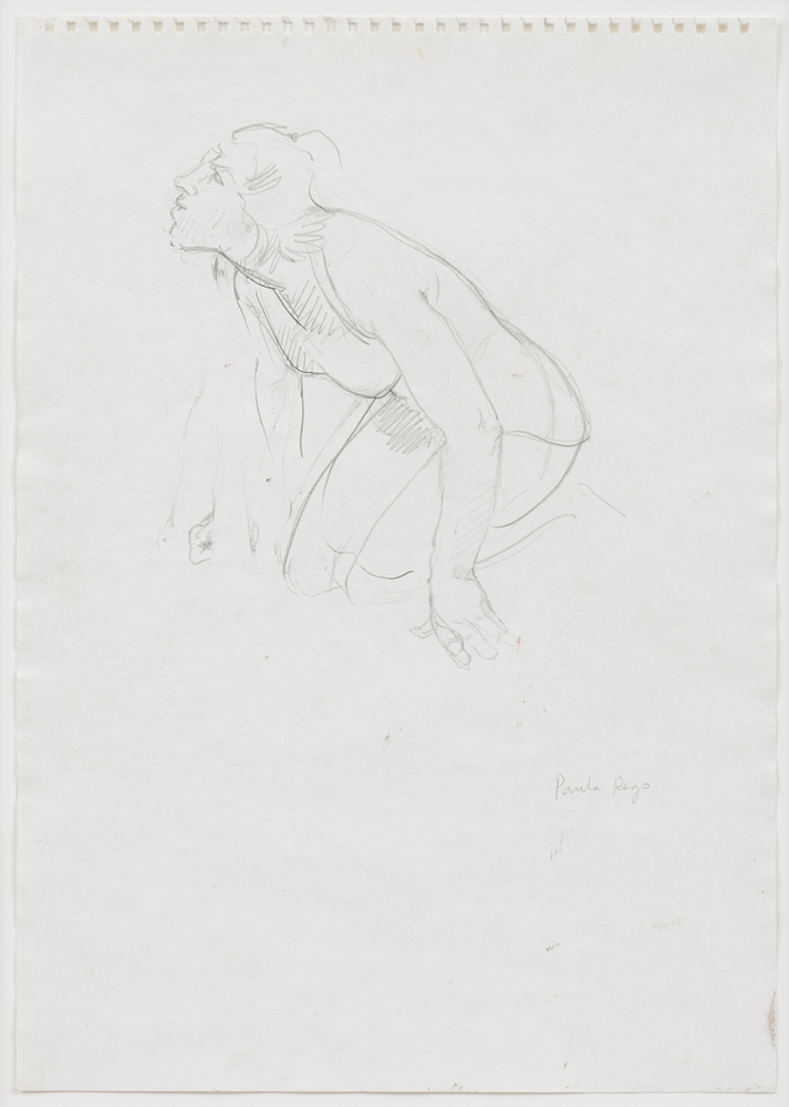 Study for Waiting for Food - Dog Woman