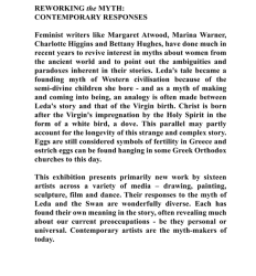 Leda and the Swan - Reworking the Myth