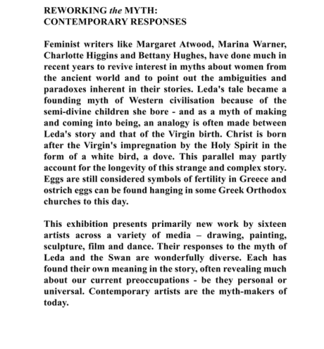 Leda and the Swan - Reworking the Myth