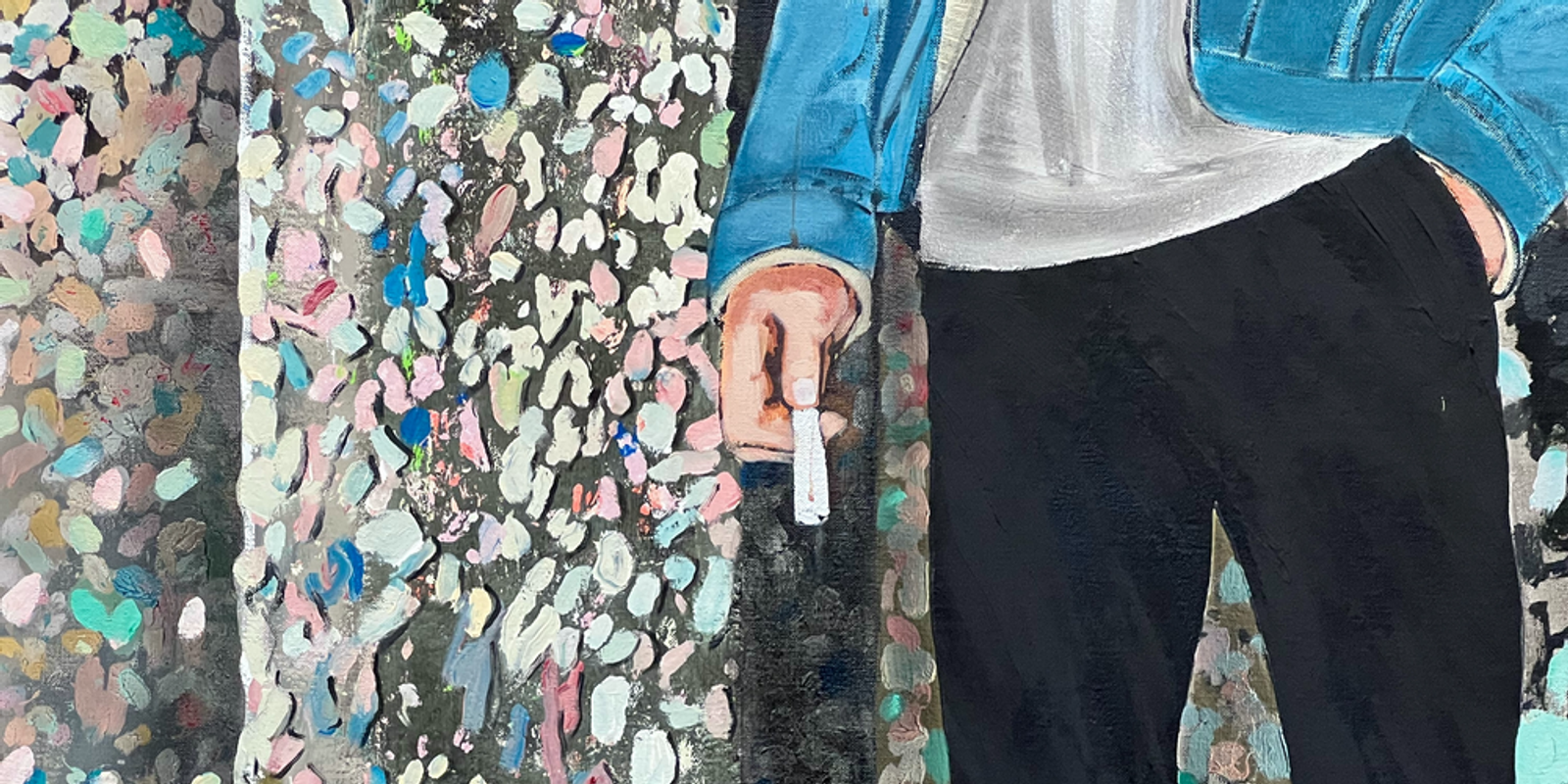 Conceptual Artist #3 (Chewing gum every waking hour of the day, he considers ‘Bubblegum Alley’ his archive)