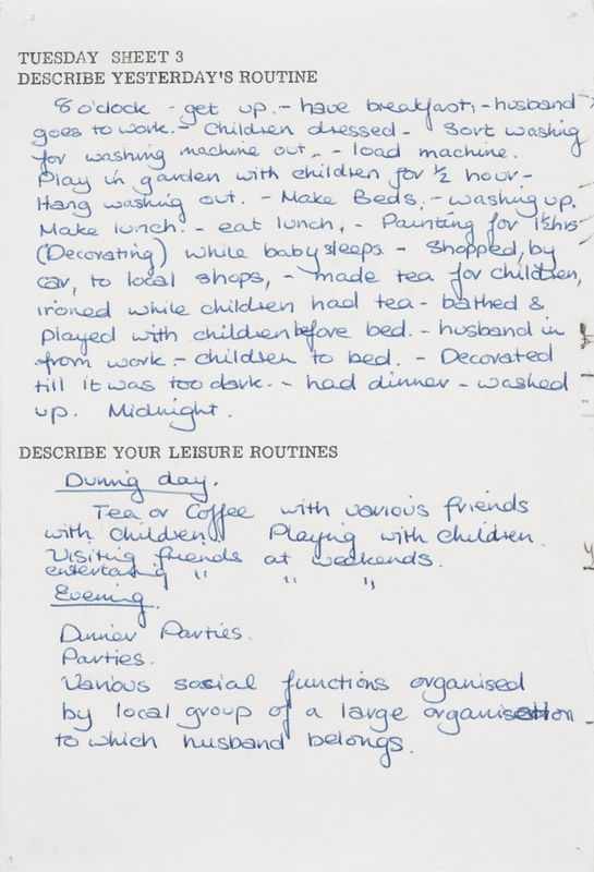 Response sheets
