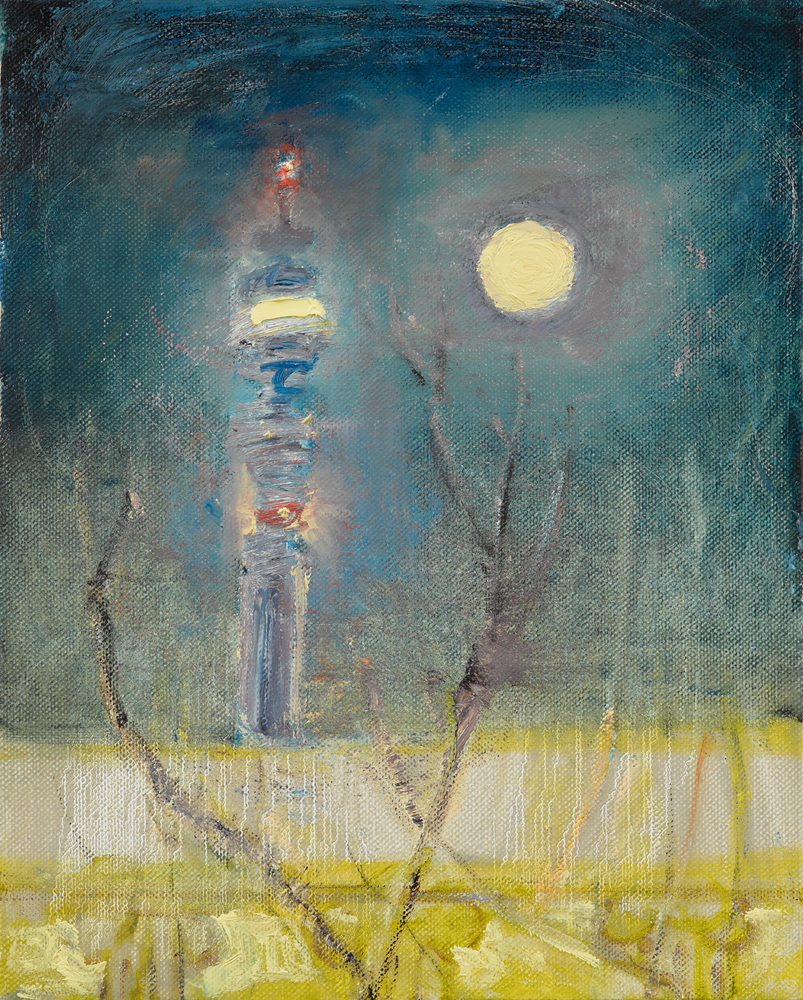 Tower, Moon, Tree, Museum