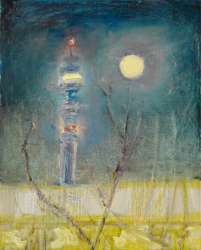 Tower, Moon, Tree, Museum