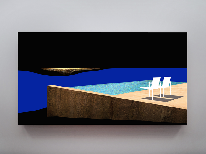 Shock and Awe (two chairs and pool)