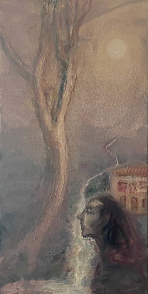 Self Portrait in an Italian Landscape