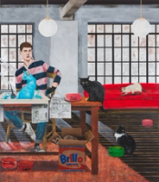 Conceptual Artist #7 (A Warhol enthusiast, his 26th studio mate completes the story)